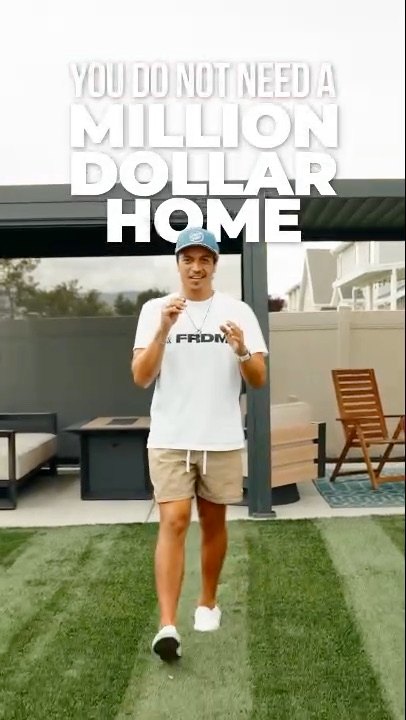 FRDM video ad: you do not need a million dollar home to have a luxury backyard (poster frame)