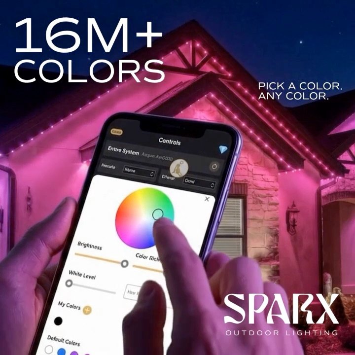 SPARX video ad: 16 million colors controlled from a phone (poster frame)